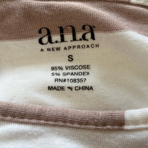 a.n.a pink and white stripe top - Picture 4 of 5